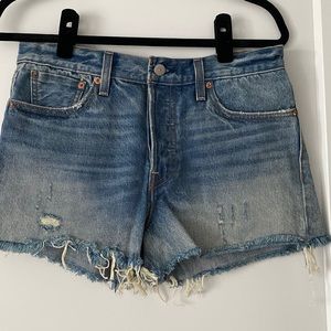 Levi’s Jean shorts—cut-off style